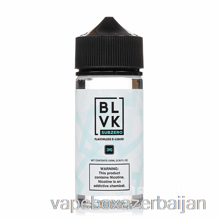 E-Juice Vape Sub Zero - BLVK - 100mL 3mg